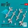 Reskit 48509 Python 3 missiles (4 pcs.) 1/48