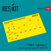 Reskit M48023 F-35A 'Lightning II' painting masks (TAM) 1/48