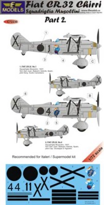 Lf Model C72230 Decals Fiat CR.32 Chirri Squadr.Musollini II. 1/72