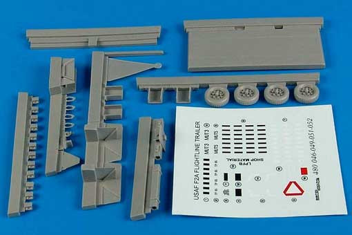 Aerobonus 480046 Flightline trailer F-2A (steel platform) 1/48