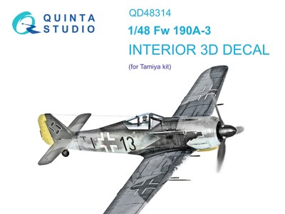 Quinta Studio QD48314 Fw 190A-3 (Tamiya) 1/48