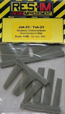 RES-IM RESIM4803 1/48 Yak-23 Control surfaces (BILEK)