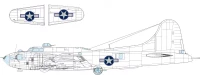 Eduard EX1055 Mask B-17F US nat. insignia w/ blue outline 1/48