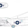 Eduard EX1055 Mask B-17F US nat. insignia w/ blue outline 1/48