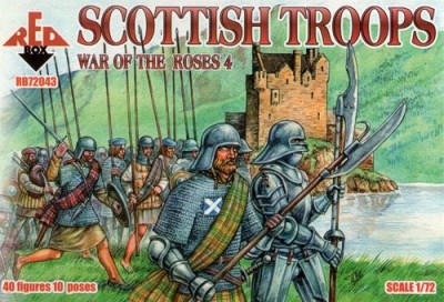 Red Box 72043 Scottish troops, War of the Roses 4 1/72
