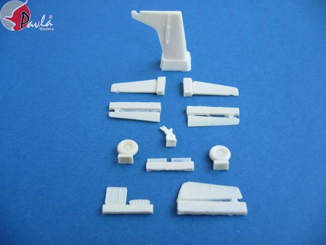 Pavla Models U72-26 P-51D Mustang tail, post s/n 44-13902 for Tamiya/Academy 1:72