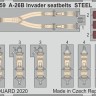 Eduard 33259 1/32 A-26B Invader seatbelts STEEL (HOBBYB)