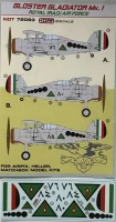 Kora Model NDT72093 Decals Gloster Gladiator Mk.I Royal Iraqi AF 1/72