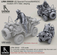 LiveResin LRM35020 US Special Forces modern ATV rider, staying 1/35