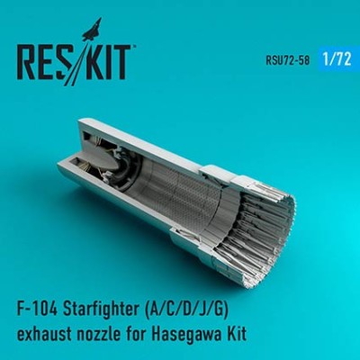 Reskit RSU72-0058 F-104 Starfighter A/C/D/J/G exh.nozzle (HAS) 1/72