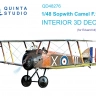 Quinta studio QD48276 Sopwith Camel F.1 (Eduard) 3D Декаль интерьера кабины 1/48
