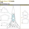 Metallic Details MDM4817 Sukhoi Su-33 Masks (designed to be used with Minibase kits) 1/48