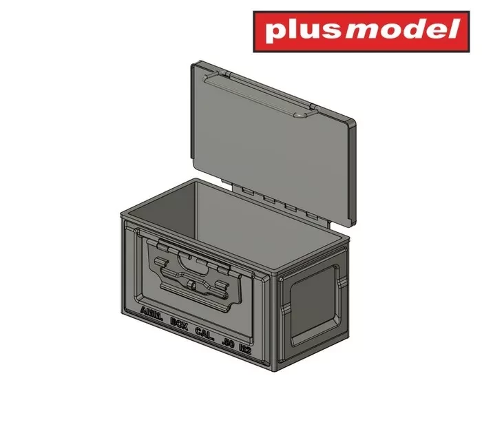 Plusmodel DP3071 Boxes for 12,7 mm ammunition WWII (10 pcs.) 1/35