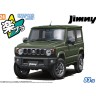 Aoshima 65952 SUZUKI JB64 Jimny 2018 Jungle Green, SNAP KIT (сборка без клея) 1/24