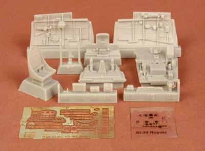 Sbs Model 48023 Ki-84 Hayate (Frank) cockpit set 1/48