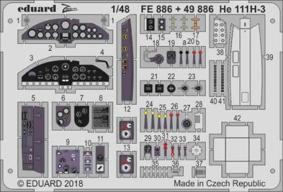 Eduard 49886 He 111H-3 nose interior 1/48