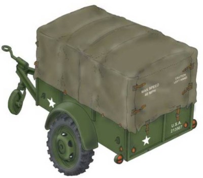 Planet Models MV7288 US Cargo Trailer 'Ben Hur' WWII 1/72