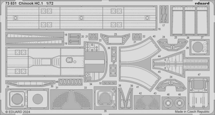 Eduard 73831 SET Chinook HC.1 (AIRF) 1/72