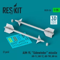 Reskit 35036 AIM-9L 'Sidewinder' missile (2 pcs.) 1/35