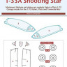Peewit M72238 1/72 Canopy mask T-33A Shooting Star (PLATZ/ITAL)