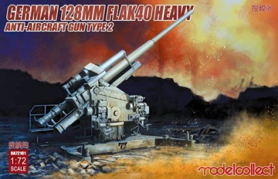 Modelcollect UA72101 German 128mm Flak40 Heavy Anti-Aircraft Gun 1/72