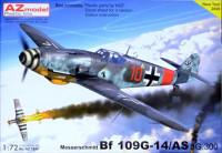 Az Model 76056 Messerschmitt Bf 109G-14/AS JG.300 (3x camo) 1/72
