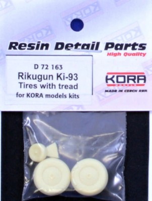Kora Model KORAD72.163 Wheels Rikugun Ki-93 Tires w/ tread (KORA) 1/72
