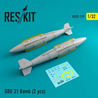 Reskit RS32-0119 GBU 31 Bomb (2 pcs.) 1/32