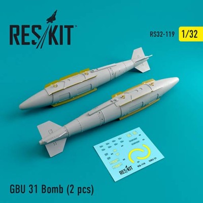 Reskit RS32-0119 GBU 31 Bomb (2 pcs.) 1/32