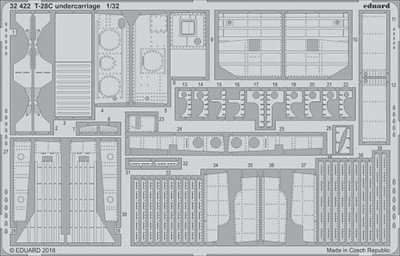 Eduard 32422 T-28C undercarriage 1/32