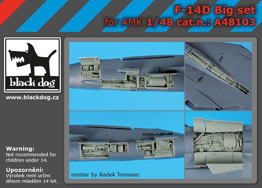 BlackDog A48103 F-14D big set (AMK) 1/48