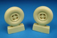 Barracuda Studios BCR32006 Supermarine Spitfire Mk.IXc 4-Slot main wheels (designed to be used with Tamiya kits) 1/32