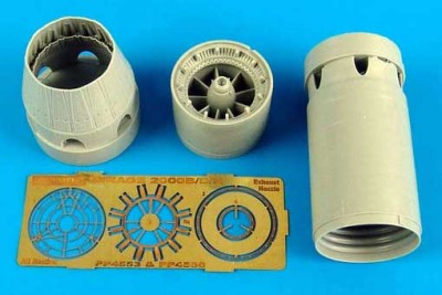 Aires 4556 Mirage 2000C/B/D/N exhaust nozzle - closed 1/48