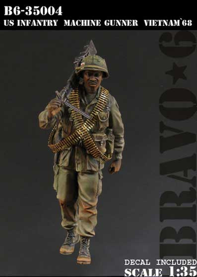 Bravo6 35004 U.S. Infantry Machine Gunner, Vietnam '68 1/35