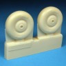 Barracuda Studios BCR72247 Bristol Beaufighter Mk.X Late Wheels - No Tread(designed to be used with Airfix kits) 1/72