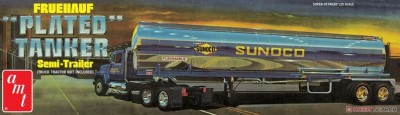 AMT 1239 Fruehauf Plated Tanker Trailer (Sunoco) 1/25
