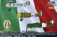 Kora Model PK72202 Italian 1-seat Training Planes WWII (3 kits) 1/72