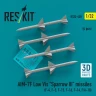 Reskit 32458 AIM-7F Low Vis 'Sparrow III' missiles (4 pcs. 1/32
