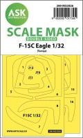 Art Scale 200-M32026 McDonnell F-15C Eagle canopy frame paint masks (inside & outside) express masks 1/32