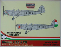 Kora Model 4822 Klemm L 25 d VII (in Hungarian Service) 1/48