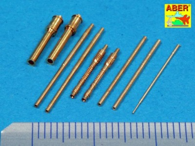 Aber A48111 2 x MG.131 and 4 x MG.151 and pitot tube Armament for Focke-Wulf Fw-190A-7, Fw-190A-8, Fw-190A-9, Fw-190A-10 &amp; Fw-190D-9 (designed to be used with Dragon, Eduard, Hasegawa and Italeri kits) 1/48