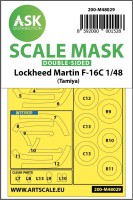 Art Scale 200-M48029 Lockheed-Martin F-16C Fighting Falcon wheels and canopy frame paint masks (inside and outside) 1/48