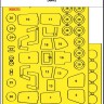 Art Scale 200-M48132 Mil Mi-17 Hip wheels and canopy frame paint mask (inside and outside) 1/48