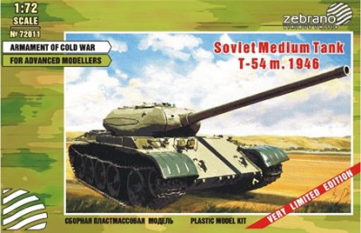 Zebrano 72011 Т-54-1 Средний танк 1/72