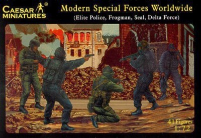 Caesar Miniatures H061 Modern Special Forces (Elite Police/Frogman/Seat Delta Force) 1/72