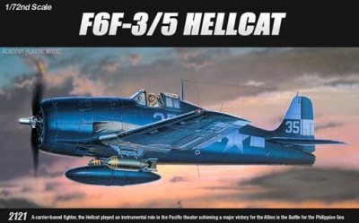Academy 12481 Самолёт F6F-3/5 HELLCAT 1/72