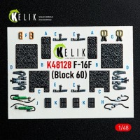 Reskit K48128 F-16F Block 60 - interior 3D (HAS) 1/48