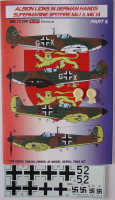 Kora Model DEC72259 Spitfire Mk.I&Mk.IA (Luftwaffe) Pt.II. декали декали 1/72