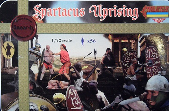 Linear-A LA073 Spartacus Uprising Set 1 56 Figures In 14 Poses 1/72