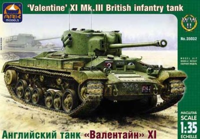 ARK 35032 Английский пехотный танк &quot;Валентайн&quot; XI 1/35
